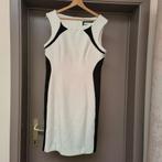 Wit/zwart mouwloos zomerjurkje (maat 42), Ophalen, Atmosphere, Wit, Maat 42/44 (L)