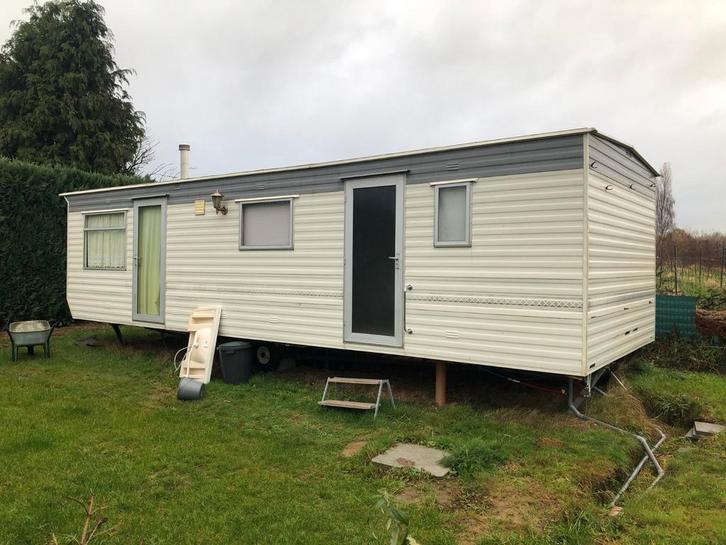 Zeer mooie stacaravan te koop geïnstalleerd op de camping Mo, Caravans en Kamperen, Stacaravans, Ophalen