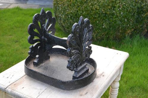antieke zware gietijzeren voetschraper, Tuin en Terras, Tuinwanddecoratie, Gebruikt, Ophalen