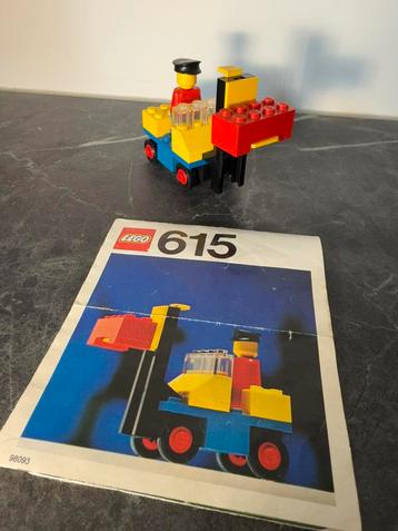 Vintage LEGO - heftruck - set 615 beschikbaar voor biedingen