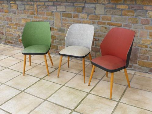 3 x keukenstoel cocktailstoelen jaren 50 60 Vintage Stoel, Huis en Inrichting, Stoelen, Gebruikt, Drie, Hout, Kunststof, Overige kleuren