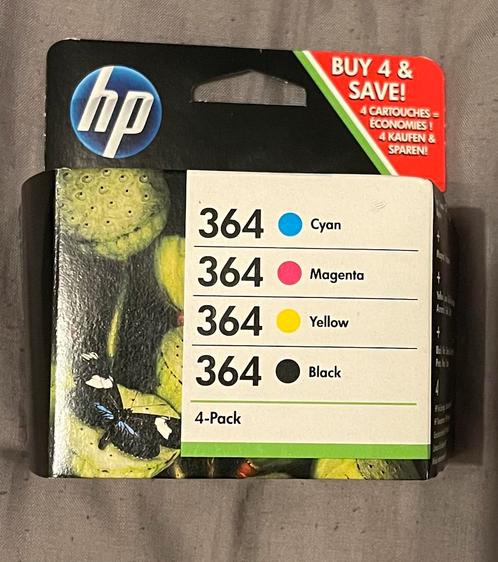 Pack de 4 cartouches d'encre HP 364, Informatique & Logiciels, Fournitures d'imprimante, Neuf, Cartridge