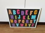 cadre alphabet 50 cm x 40 cm, Maison & Meubles, Comme neuf, Enlèvement ou Envoi