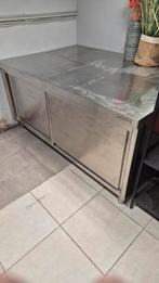 Inox werktafel 1.8m met schuifdeuren!, Zakelijke goederen, Ophalen