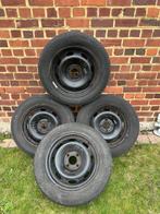 185/65/15 winterbanden op stalen velgen, Gebruikt, 15 inch, Banden en Velgen, 185 mm