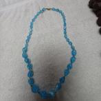 Ketting, Handtassen en Accessoires, Kettingen, Ophalen of Verzenden, Zo goed als nieuw, Blauw, Kunststof