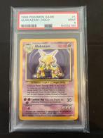 1/102 alakazam psa 9 € 180,00 holo, Ophalen of Verzenden, Losse kaart