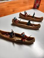 Indianen bootjes oud speelgoed  10 euro voor 3 stuks, Comme neuf, Enlèvement