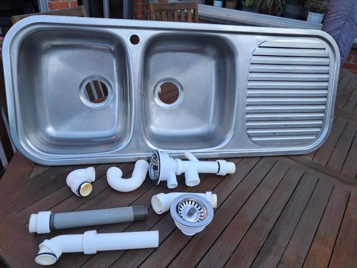 spoelbakken inox inbouw keuken, Huis en Inrichting, Keuken | Keukenelementen, Zo goed als nieuw, Ophalen