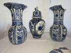 Royal Sphinx Deflt's blauw set van 3 vazen, Ophalen