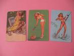 3 mooie speelkaarten pin up - Elvgren (17), Ophalen of Verzenden, Zo goed als nieuw, Speelkaart(en)