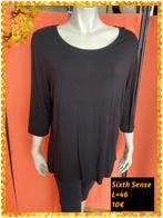 Tshirt dames L=46. Sixth Sesse, Zwart, SIXTH SENSE, Zo goed als nieuw, Shirt of Top