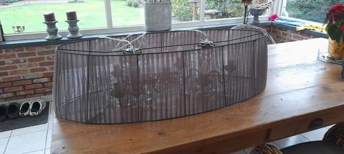 Hanglamp luster lamp, Huis en Inrichting, Lampen | Hanglampen, Gebruikt, Minder dan 50 cm, Glas, Metaal, Stof, Ophalen