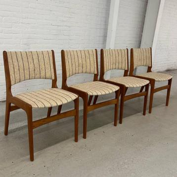 Vintage stoelen Erik Buch model 89 Anderstup beschikbaar voor biedingen