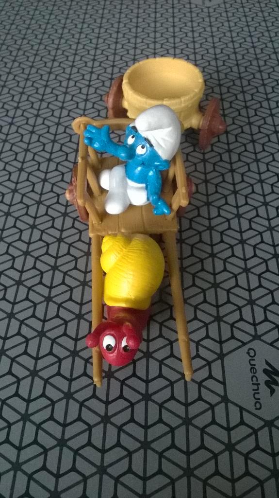 Speelset: Slakkenwagen 4.0622, Verzamelen, Smurfen, Gebruikt, Poppetje, Figuurtje of Knuffel, Overige Smurfen, Ophalen of Verzenden