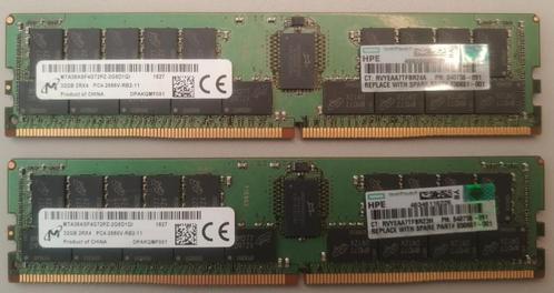 32GB RAM DDR4 2666 voor Server, Computers en Software, RAM geheugen, Gebruikt, Server, 32 GB, DDR4, Ophalen of Verzenden