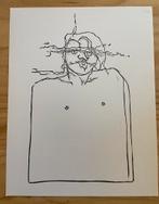 Petite sérigraphie - Portrait ludique (Vintage), Antiquités & Art, Art | Dessins & Photographie, Enlèvement