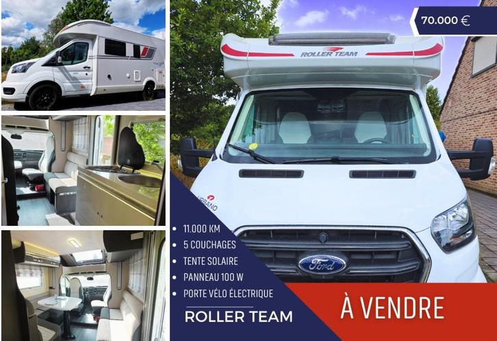 Camper Van Roller Team 170cv, Caravans en Kamperen, Mobilhomes, Particulier, tot en met 5, Half-integraal, Ford, Ford, Diesel