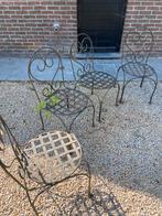 Gietijzer stoelen tuin 4 stuks (zitbaar), Tuin en Terras, Tuinsets en Loungesets, Ophalen, Zo goed als nieuw