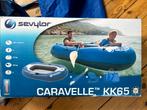 Sevylor Caravelle KK65 - opblaasbare boot voor 2 personen, Watersport en Boten, Kano's, Zo goed als nieuw, Opblaasbaar