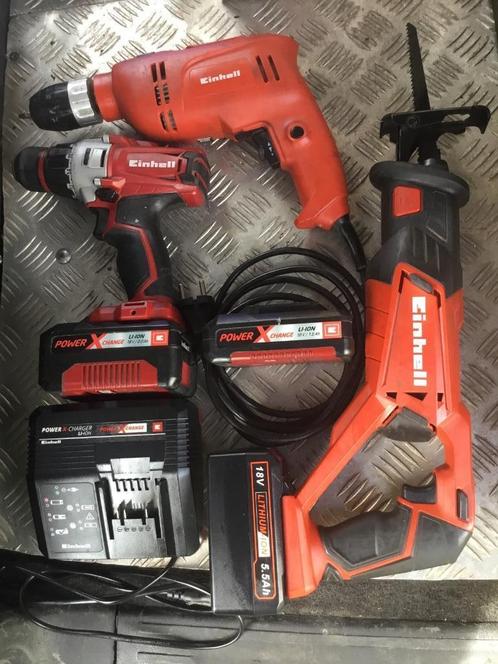 Einhell boor - en schroefmachine , reciprozaag & boorhamer, Doe-het-zelf en Bouw, Gereedschap | Boormachines, Gebruikt, Boormachine