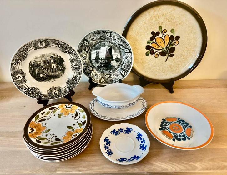 Boch restanten: paradiso corfou delfts, Antiek en Kunst, Antiek | Servies los, Ophalen of Verzenden
