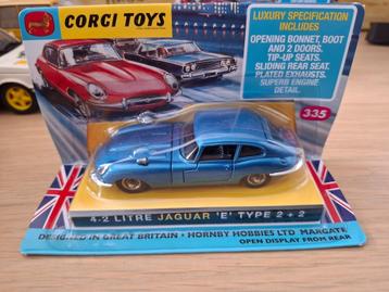 Corgi Toys 335 4.3 litre Jaguar E-Type 2+2 heruitgave beschikbaar voor biedingen