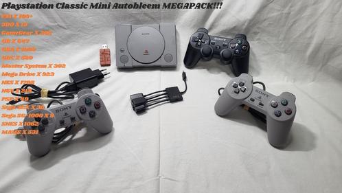 Playstation Classic Mini Autobleem!!, Games en Spelcomputers, Spelcomputers | Sony PlayStation 1, Zo goed als nieuw, Met 3 controllers of meer