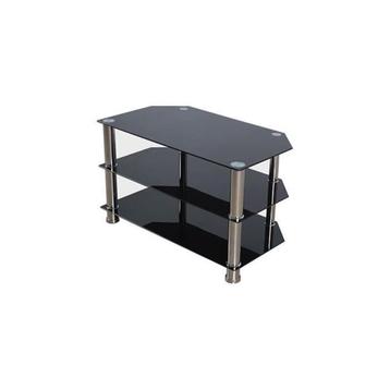 zwart tv-meubel van gehard glas beschikbaar voor biedingen