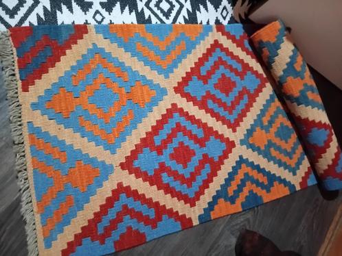 Handgemaakt Ikea Tapijt - Boho, Huis en Inrichting, Stoffering | Tapijten en Vloerkleden, Zo goed als nieuw, Ophalen of Verzenden