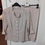 DAMART Voile 2 -stuks met fijne print Maat: 42 Prijs: € 3, Beige, Maat 42/44 (L), Ophalen of Verzenden, Damart