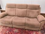 Sofa in bruine stof, Huis en Inrichting, Zetels | Zetels, Ophalen, Gebruikt, Vierpersoons of meer, Stof