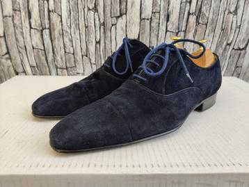 Borgioli blauw suede - Geklede schoenen voor heren - Mt 43,5 beschikbaar voor biedingen