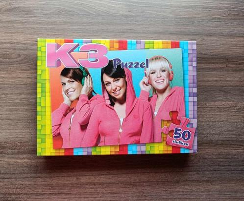 Puzzel - K3 - 50 stukken - Studio 100 - Roze - €4, Kinderen en Baby's, Speelgoed | Kinderpuzzels, Gebruikt, 6 jaar of ouder, 10 tot 50 stukjes
