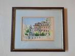 Aquarel 'Ponte Sant'Angelo (Rome) in mooie kader., Ophalen