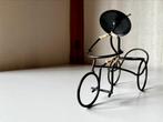 Metalen fiets kaarshouder of bloempot, Antiek en Kunst, Kunst | Designobjecten, Ophalen of Verzenden