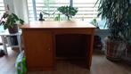 Houten bureau met lade en opbergruimte, Ophalen, Gebruikt, Bureau