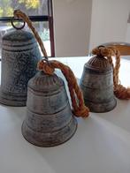 3 Brocante metalen klokken, Antiek en Kunst, Curiosa en Brocante, Ophalen of Verzenden