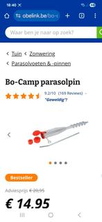 Parasol pinnen, Ophalen of Verzenden, Zo goed als nieuw
