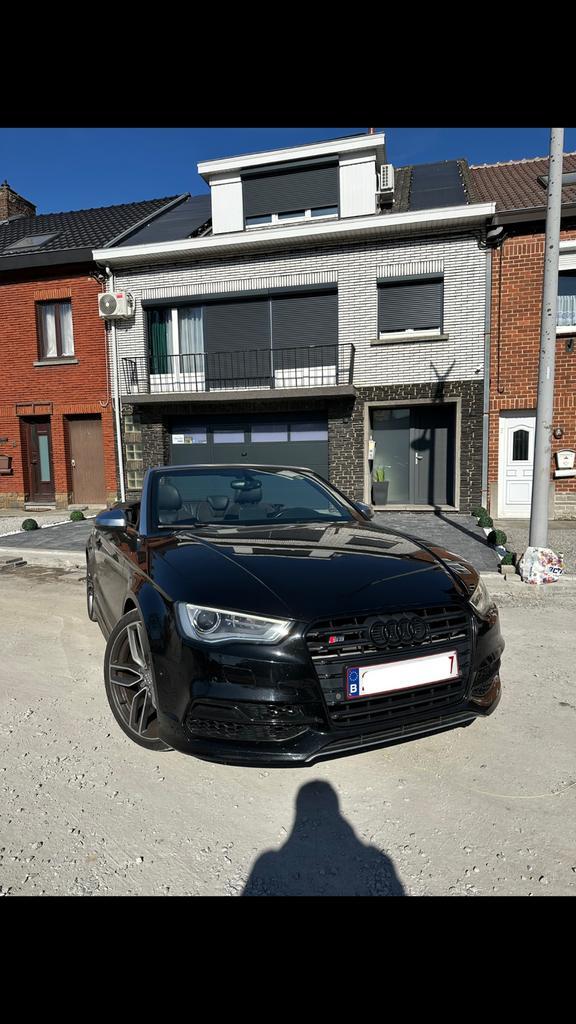 Audi S3 Cabriolet, Auto's, Audi, Particulier, S3, Benzine, Euro 6, Cabriolet, 3 deurs, Automaat, Zwart, Zwart, Alcantara, Vierwielaandrijving