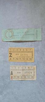 Oude tramtickets Antwerpen 3 stuks, Antiek en Kunst, Curiosa en Brocante, Verzenden