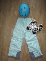 Ski outfit, skibroek, skihelm  - maat 128 in prima sta, Columbia, Meisje, Gebruikt, Ophalen of Verzenden