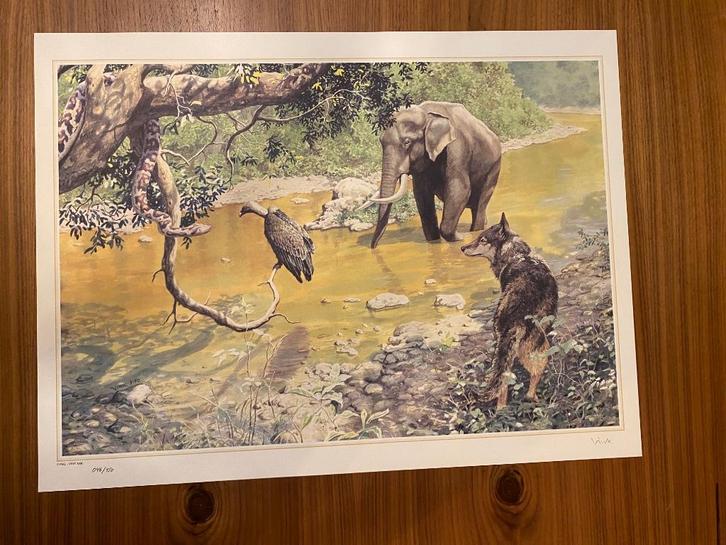 VINK sérigraphie zeefdruk 1990 BD 150 ex.  45 x 60 cm, Boeken, Stripverhalen, Zo goed als nieuw, Eén stripboek, Ophalen