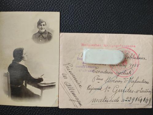 Courrie prisonnier Allemagne Guerre 1940-1945 Belgique, Verzamelen, Militaria | Tweede Wereldoorlog, Overige typen, Verzenden