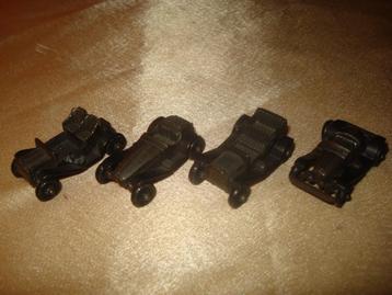 KINDER Série Complète de 4 Anciennes Voitures en Métal 1978 beschikbaar voor biedingen