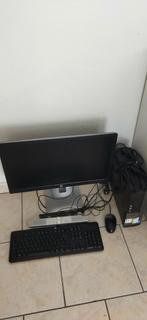 Pc bureau complet écran réglable clavier tour souris bon éta, Ophalen of Verzenden, Zo goed als nieuw