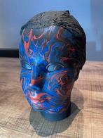 Special paint model hoofd - beeld ., Antiek en Kunst, Ophalen of Verzenden