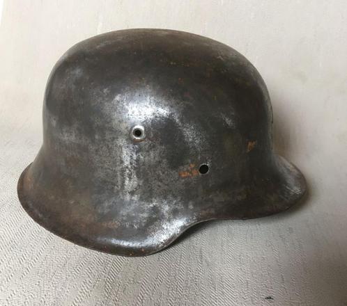 wo2 - Duitse helm M42 - ET66 - lotnr 1902, Verzamelen, Militaria | Tweede Wereldoorlog, Landmacht, Helm of Baret, Ophalen of Verzenden