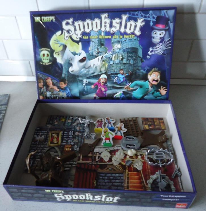 "Spookslot" McCreepy van Goliath in prima staat !, Hobby en Vrije tijd, Gezelschapsspellen | Bordspellen, Gebruikt, Een of twee spelers