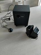 Multimedia luidsprekers, Audio, Tv en Foto, Luidsprekerboxen, Philips, Gebruikt, Minder dan 60 watt, Subwoofer